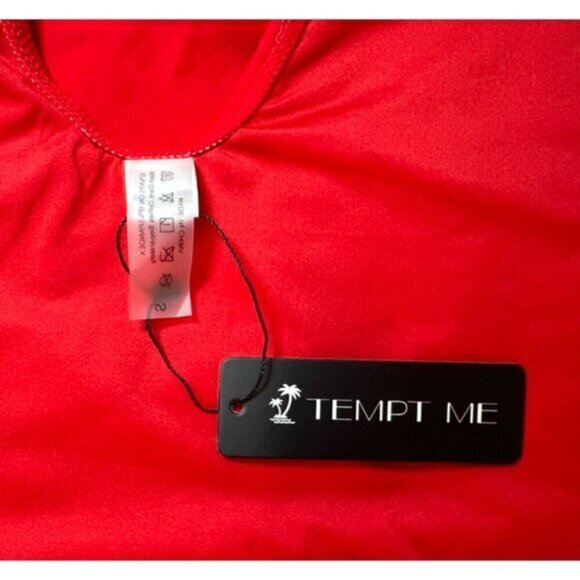 3 for $15 Tempt Me Women Tummy Control Swimsuits V Neck, NWT, Size Small - Picture 6 of 8